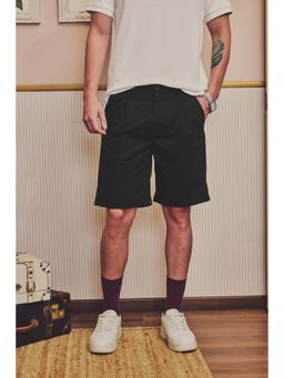 Snitch - Black Solid Regular Casual Short