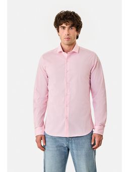 Snitch - Pink Micro Check Full Sleeves Casual Shirt