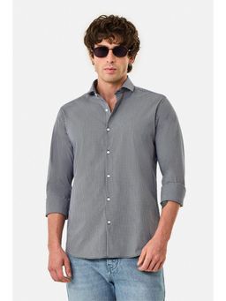 Snitch - Black Micro Check Full Sleeves Casual Shirt