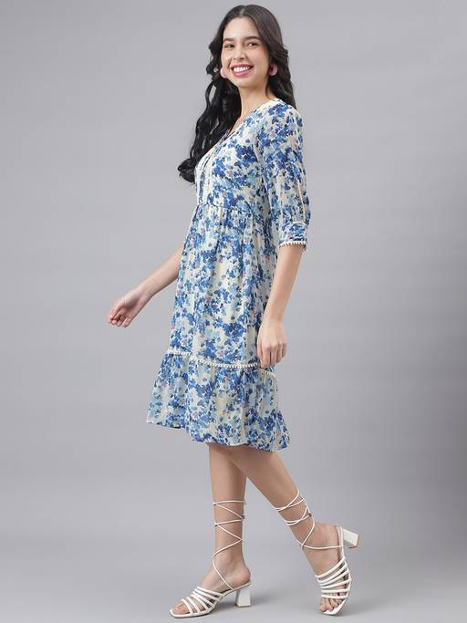 homecoming long dresses Flower Sequin Fabric Scoop Neck Long Dress main image 1
