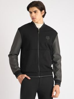 Antony Morato - Men Black Color-Blocked Full Sleeves Jacket