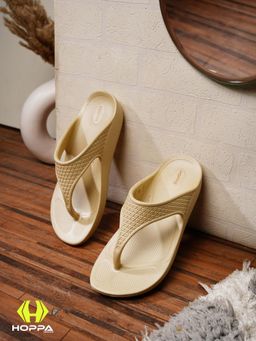 HOPPA - ALICE Womens Light Beige Flipflops