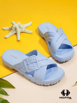 HOPPA - Blue Round Toe Sandal
