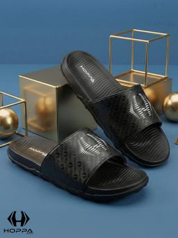 HOPPA - Black Round Toe Sliders