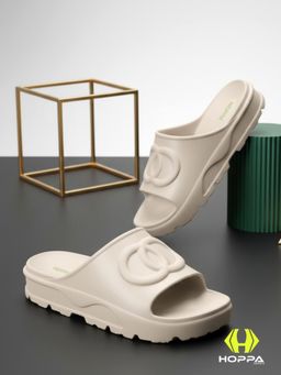 HOPPA - Beige Round Toe Sliders