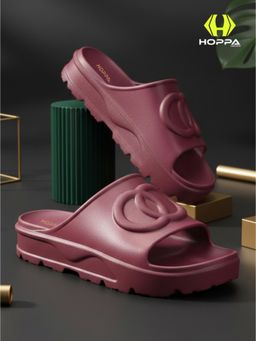 HOPPA - Wine Round Toe Sliders