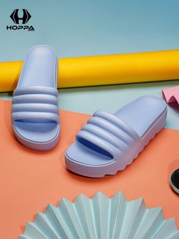 HOPPA - Blue Round Toe Sliders