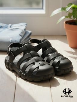HOPPA - Womens Lucia Black Sandals