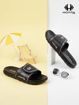 HOPPA - Womens Hi Class Black Sliders