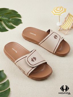 HOPPA - Womens Hi Class Brown Sliders