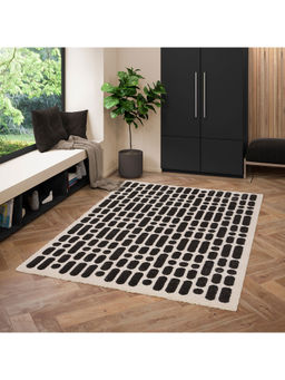 OBSESSIONS - Non-Shedding Polypropylene Abstract Carpet Cream