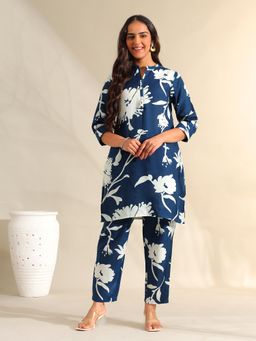 Mamicha - Navy Blue Inayat Sketch Co-Ord Set