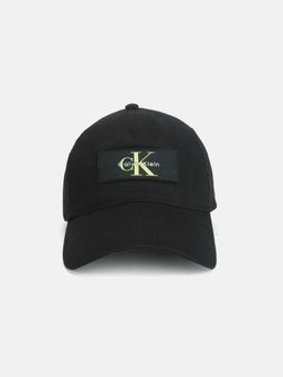 Calvin Klein - Solid Black Cotton Baseball Cap