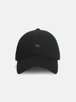 Calvin Klein - Solid Black Cotton Baseball Cap