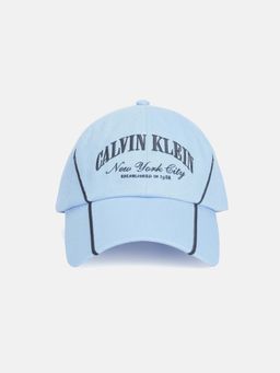 Calvin Klein - Logo Light Blue Cotton Baseball Cap