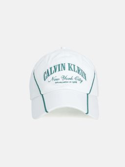 Calvin Klein - Logo White Cotton Baseball Cap