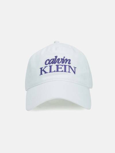 Logo White Cotton Baseball Cap