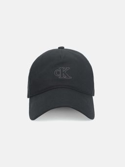Calvin Klein - Solid Black Cotton Baseball Cap