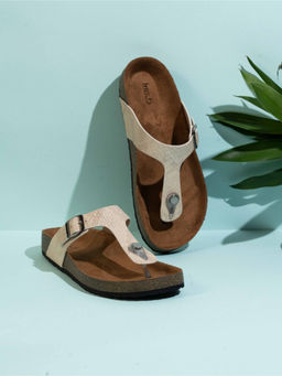 Inc.5 - Womens Beige Solid Round Toe Sandals