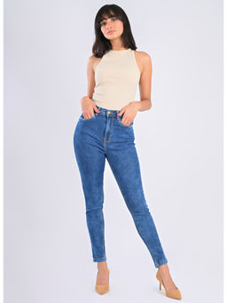 FREAKINS - Dark Smoky Skinny Jeans