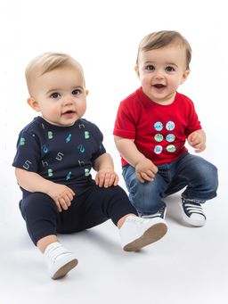 Nautinati - Multi-Color Printed T-Shirt (Pack of 2)