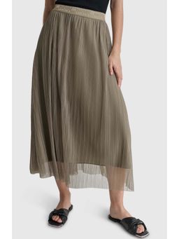 DKNY - Beige Pleated Skirt