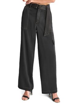 DKNY - Black Classic Solid Wide Fit Cargo with Belt