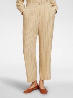 Elena Miro - Beige Striped Pant