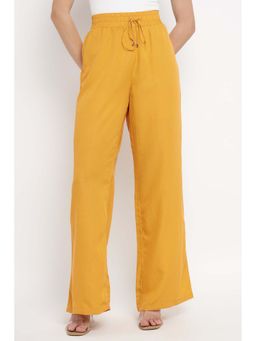 Diana Gallesi - Mustard Relaxed Wide-Leg Pant