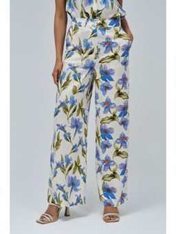 Salsa Jeans - Blue Pant with Floral Print