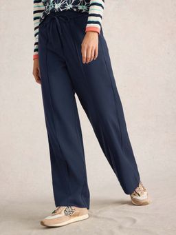 White Stuff - Navy Blue Freda Wide Leg Pant