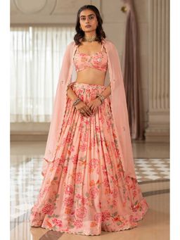 Paulmi & Harsh - Chaya Pink Lehenga with Choli and Dupatta