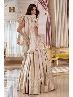 Paulmi & Harsh - Aruna Grey Lehenga with Choli and Dupatta