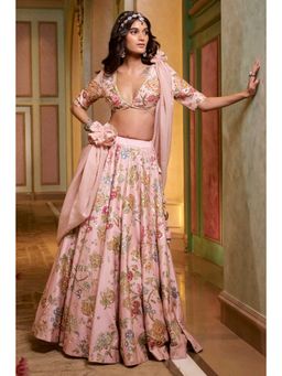 Paulmi & Harsh - Lorenza Pink Lehenga with Choli and Dupatta