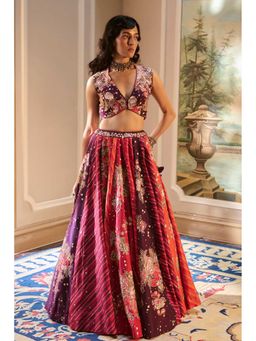 Paulmi & Harsh - Bellamy Multicolor Green Lehenga with Choli and Dupatta