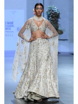 Paulmi & Harsh - Emmeline Ivory Lehenga with Choli and Dupatta