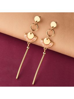 Lilly & Sparkle - Gold-Toned Contemporary Drop Earrings