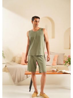 Muvazo - Lunora Ethereal Green Tank with Shorts