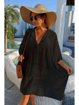 Addery - Black Sheer Beach Shirt