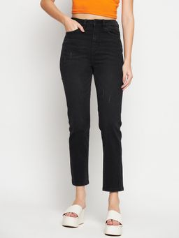 Madame - Women Solid Black Jeans