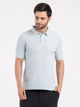 Red Tape - Blue Men's Structured Casual Solid Style Polo T-Shirt