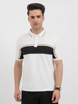 Red Tape - White Polo T-Shirt for Men