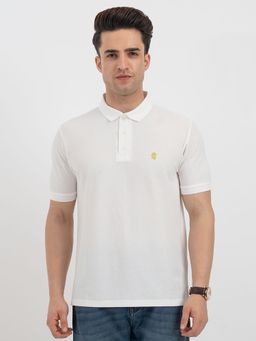 Red Tape - White Polo T-Shirt for Men