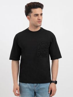 Red Tape - Black T-Shirt for Men