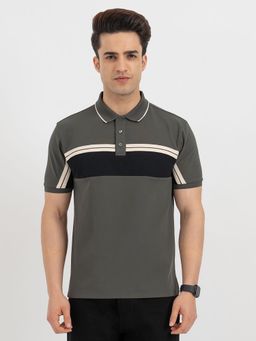 Red Tape - Men'S Grey Polo T-Shirt