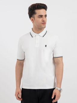Red Tape - White Polo T-Shirt for Men