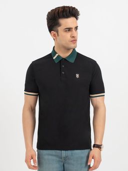 Red Tape - Black Polo T-Shirt for Men