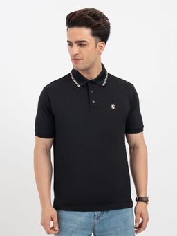 Red Tape - Black Polo T-Shirt for Men
