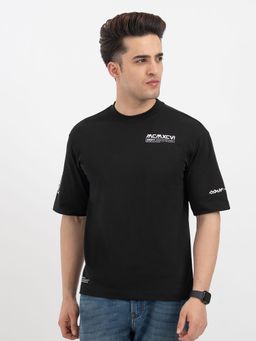 Red Tape - Black Graphic T-Shirt for Men