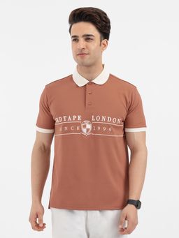 Red Tape - Men'S Burnt Orange Polo T-Shirt